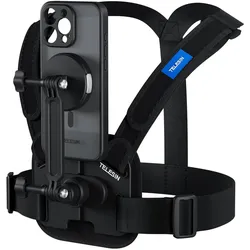Telesin Chest Mount w/ Case For iPhone 16 Pro (T-P2-CGP-01), Action Cam Zubehör, Schwarz