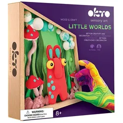 Okto, Modelliermasse, Kleine Welt 3D 'Troll' im Holzkasten