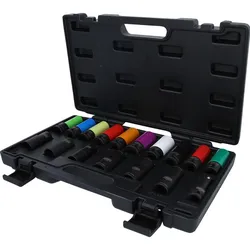 KS Tools, Reifen Zubehör, 1/2 Master Spezial-Kraft-Stecknuss-Satz für Radverschraubungen