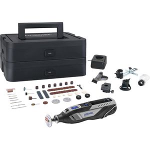 Dremel Dremel Multifunktionswerkzeug 8250-5/65 Platinum+, 12V/2Ah, mit 2 Akkus, Zubehör-Set und  Box