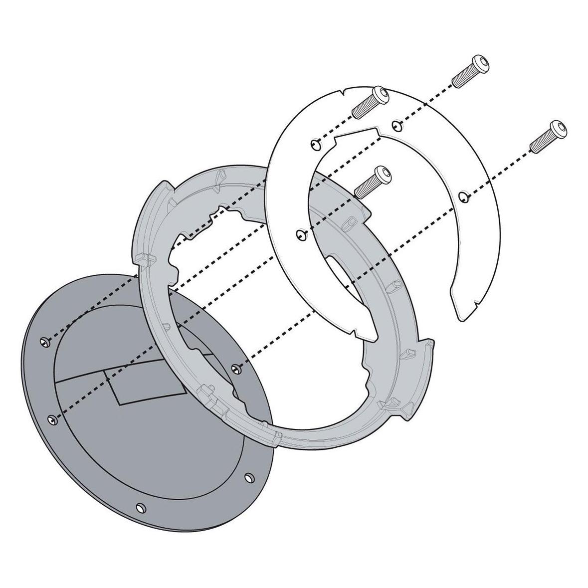 Kappa - Eine spezifische Flansch Metall untergebracht X Tasche bf23 K Tank Tank Lock (BF23K)