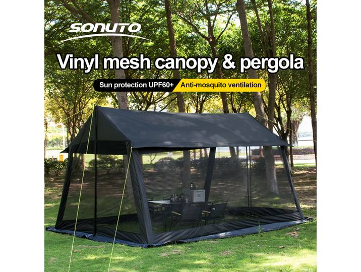 Tente de camping automatique Sonuto 210D, grande tente familiale instantanée, imperméable, anti-moustiques, abri solaire pour extérieur, plage, parc