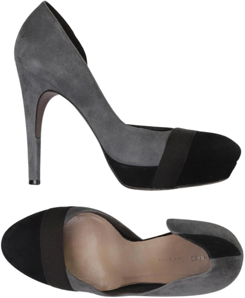 Hugo by Hugo Boss Damen Pumps, Grau, Gr. EU 40, Leder - Second Hand