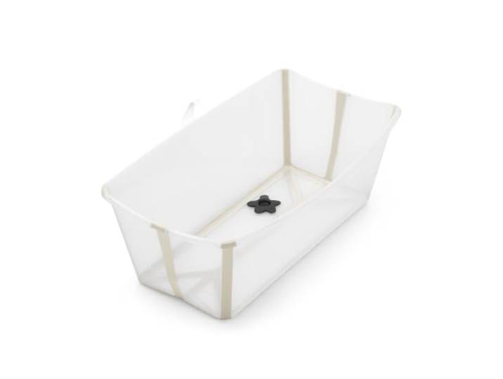 Stokke Flexi Bath X-Large Babybadewanne faltbar, Sandy Beige, 0–6 Jahre