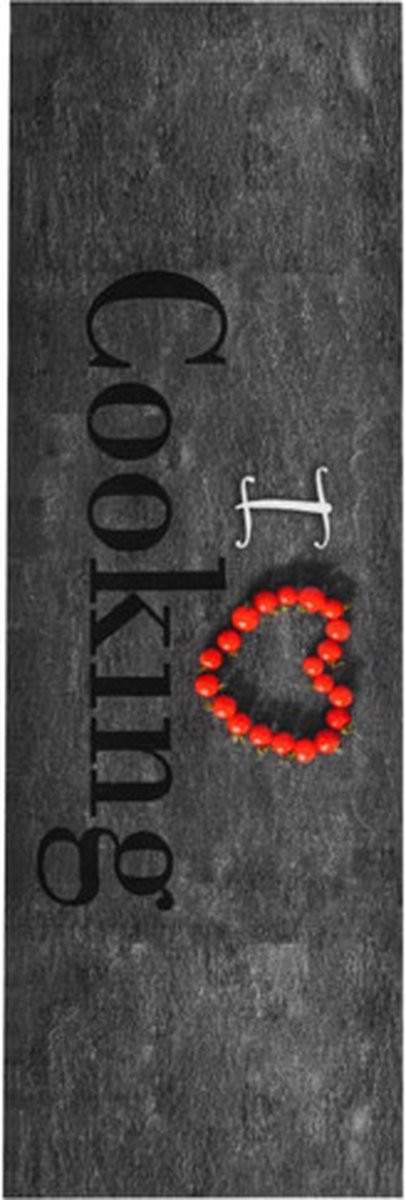 vidaXL Keukenmat Cooking met abstract design, wasbaar, 45 x 150 cm