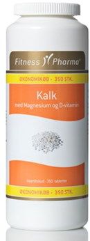 Fitness Pharma Kalk m/magnesium og D-vitamin Kosttilskud 350 stk