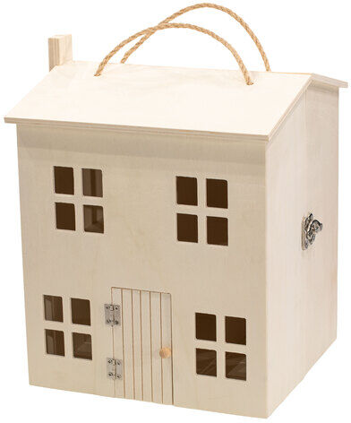 Haus aus Holz, 24 x 29 cm