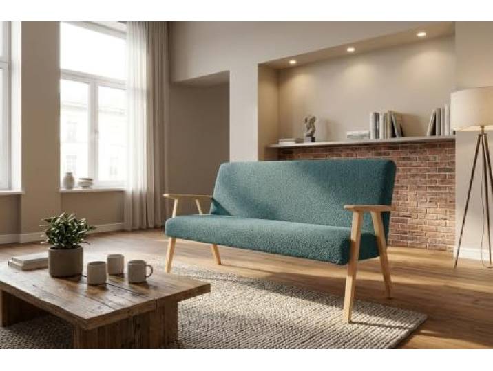 Family Meble Sofa Soler Angel, 2-Sitzer – Blau – 14