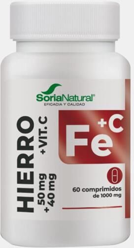 SORIA NATURAL® FERRO 50mg 60 COMPRIMIDOS