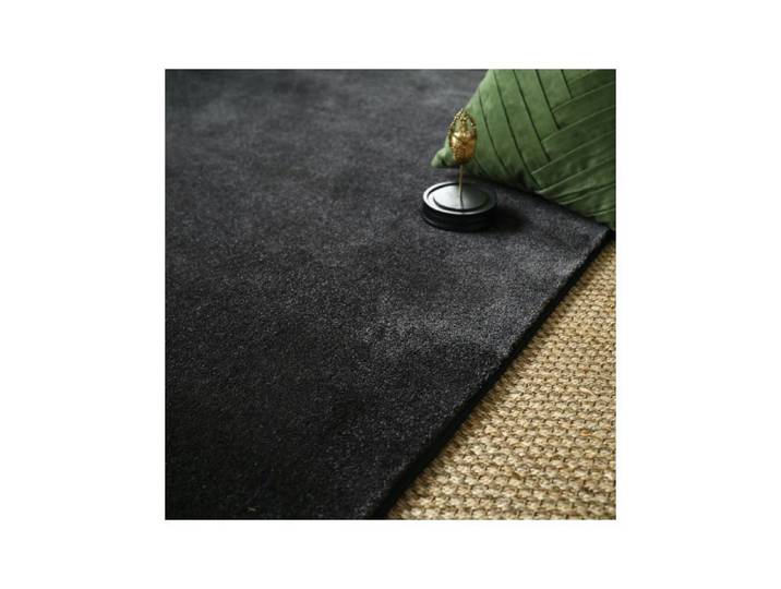 Tapis doux - Hypnose noir velours - Galon noir - 250 x 350 cm
