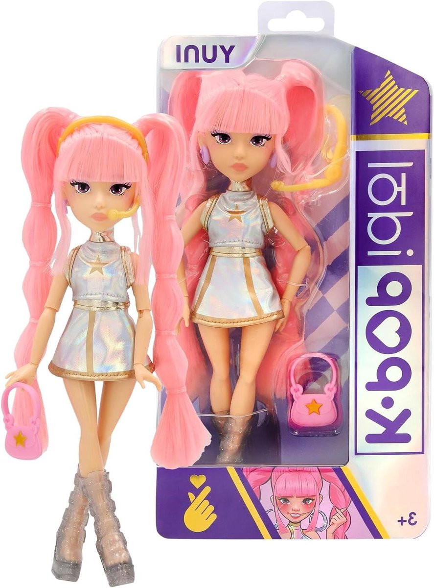 K-Pop Idol Popster Speelgoedset met 1 Poppetje en 3 Accessoires - Multicolor
