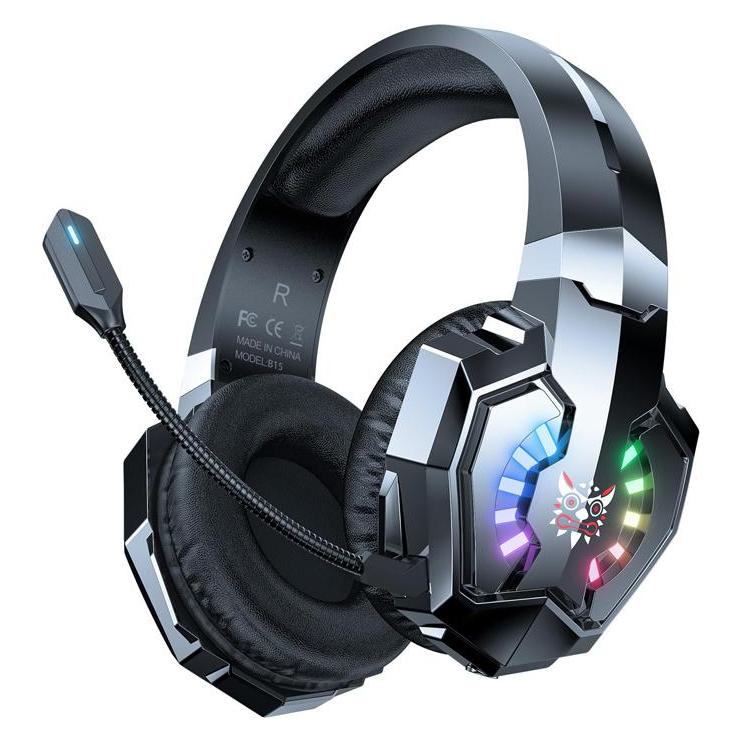 Onikuma B15 gaming headphones (black) (Kabelgebunden, Kabellos) (B15 Black)
