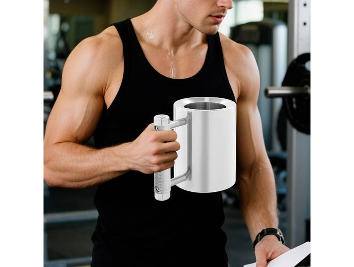 Mug lourd en acier inoxydable 304, 300 ml, 8 kg/18 lbs, tasse de fitness en forme d'haltère