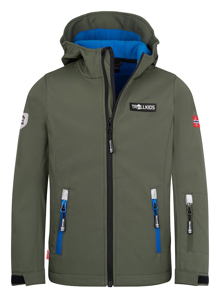 Trollkids Softshelljacke "Oslofjord" in Khaki - 98