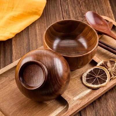 Uplifted Finds Industrial Standard Natural Japanese Wooden Food Bowl Industrial Standard Natural Japanese Wooden Food Bowl