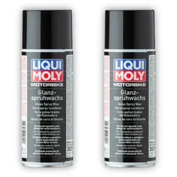 2x Wachs LIQUI MOLY 3039 Motorbike Glanz-Sprühwachs Konservierung Wachs 400 ml