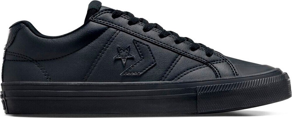 Converse sport casual leather zapatilla moda hombre Negro (41)
