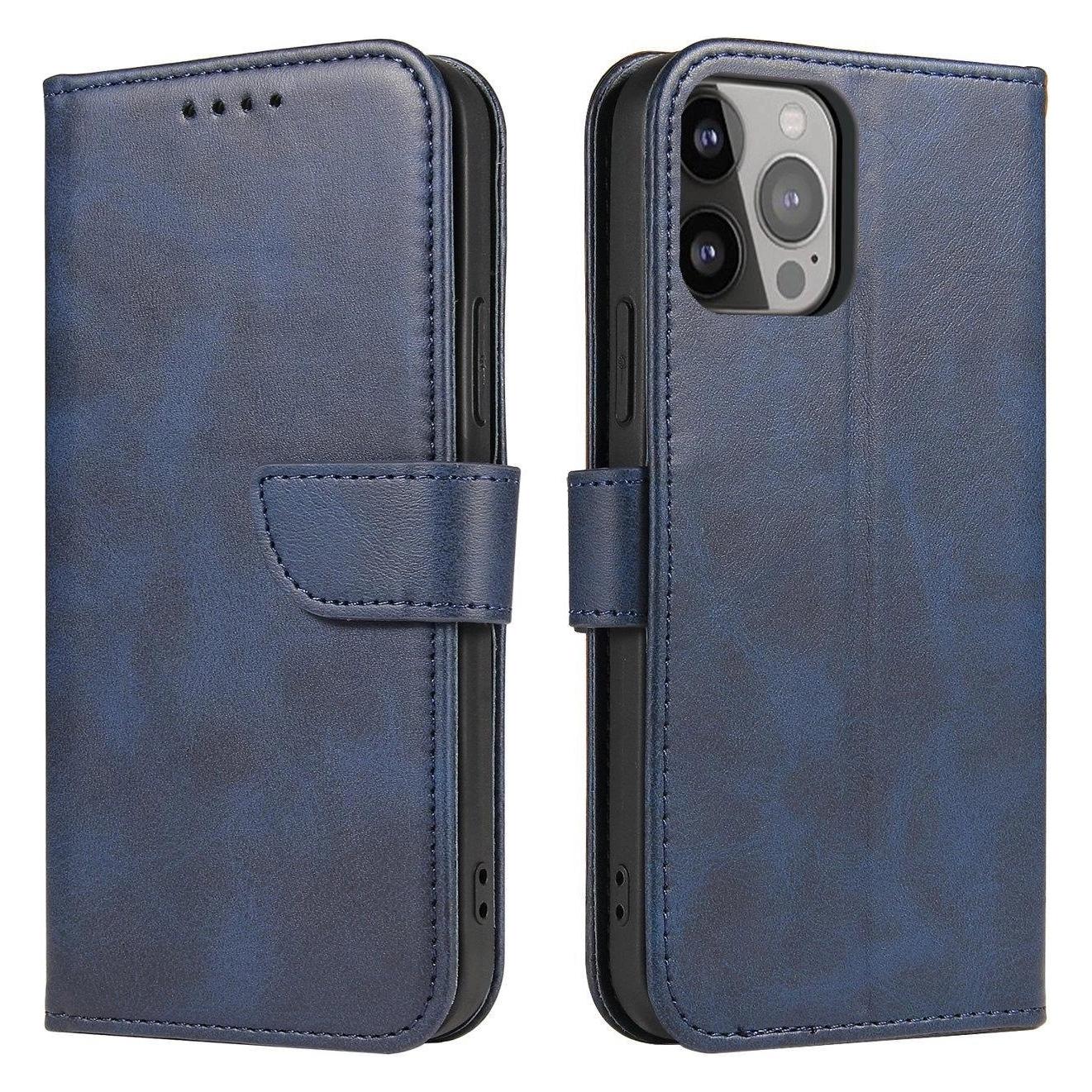 PhoneLook Hülle Flip Lederhülle mit Magnetverschluss Dunkelblau (Samsung Galaxy S25+) (MAGNET CASE SAMSUNG GALAXY S25+ BLUE)
