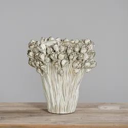 Vase (BHT 28x28x28 cm) - beige - BHT 28x28x28 cm