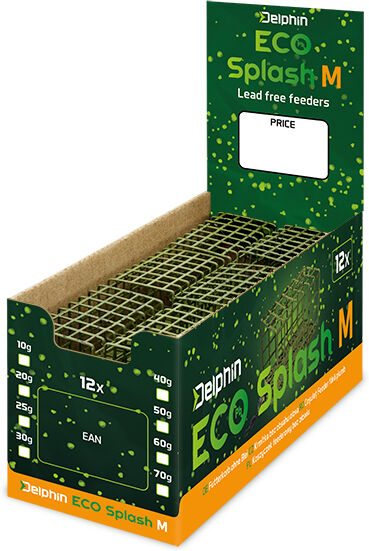 Feeder Delphin ECO Splash M/60g Gray, Beige, Silver M/60g