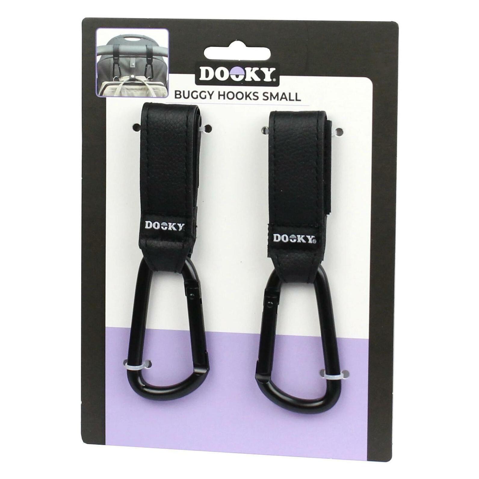 Dooky Kinderwagenhaken / Klein / 2er-Set / Schwarz (5027001)