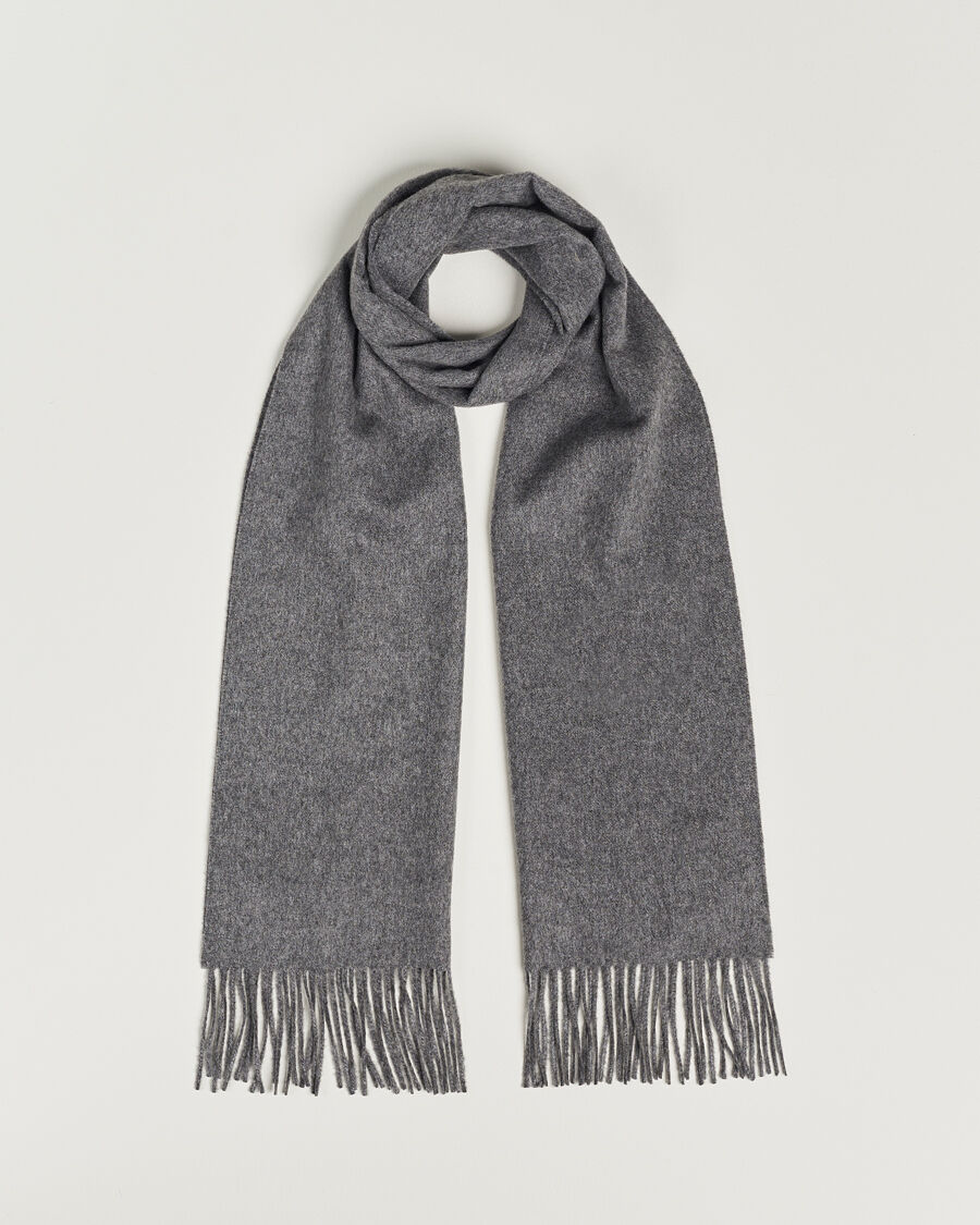 Piacenza Cashmere Cashmere Scarf Grey Melange men One size Grå
