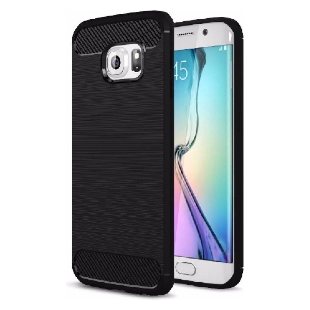 Screenguard Samsung Galaxy S6 Edge Hülle Carbon Brushed Soft TPU (Samsung Galaxy S6 Edge) (00022269)