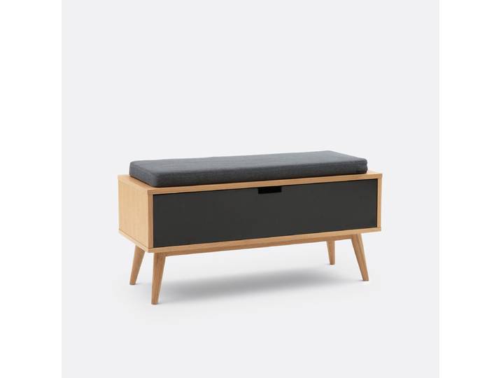 LA REDOUTE Banc d’entrée JIMI Noir,Bois