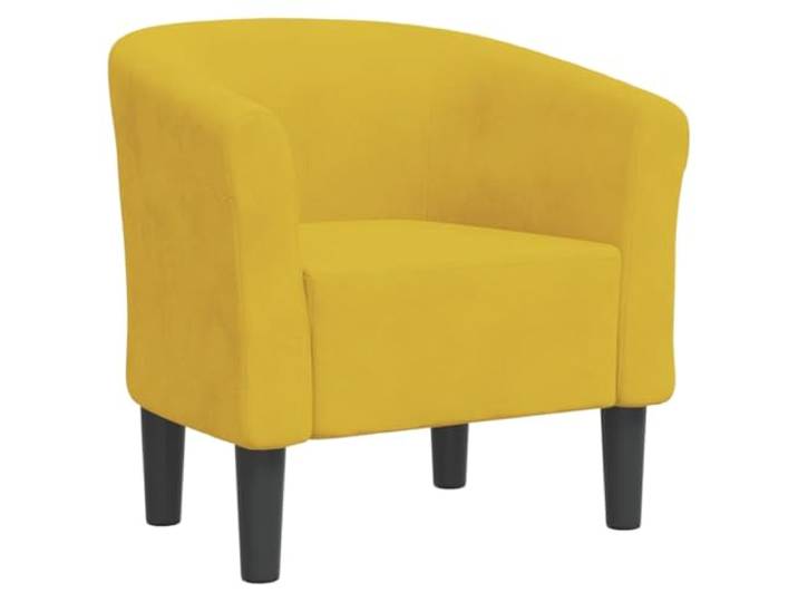 Heofavd Moderner Clubsessel Samt Gelb Akzentsessel Sessel 70x56x68 cm