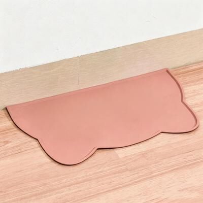 Inspired Deals Pet Feeding Mat Waterproof Non Slip Silicone Food Tray For Cats & Dogs pink