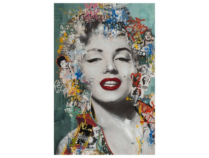 Leinwandbild Filmstar 50er Jahre Mischgewebe Multicolor 60 x 90cm