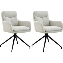 2er Set Esszimmerstuhl Somers Stoff