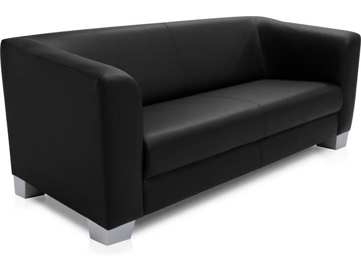 CHICAGO 3-Sitzer Sofa, Material Kunstleder, schwarz