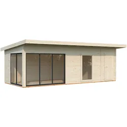 Palmako Gartenhaus Andrea 21,1 m2 Slide - 44 mm naturbelassen