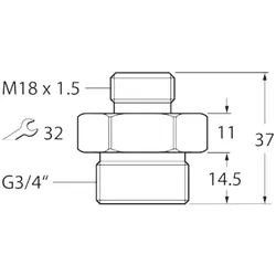 Turck Einschraubadapter FAA-81-1.4571