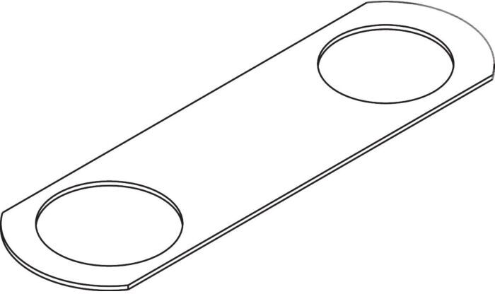 Hansgrohe Axor Citterio C Montageplatte 49449000 Metall, Unterputzmontage