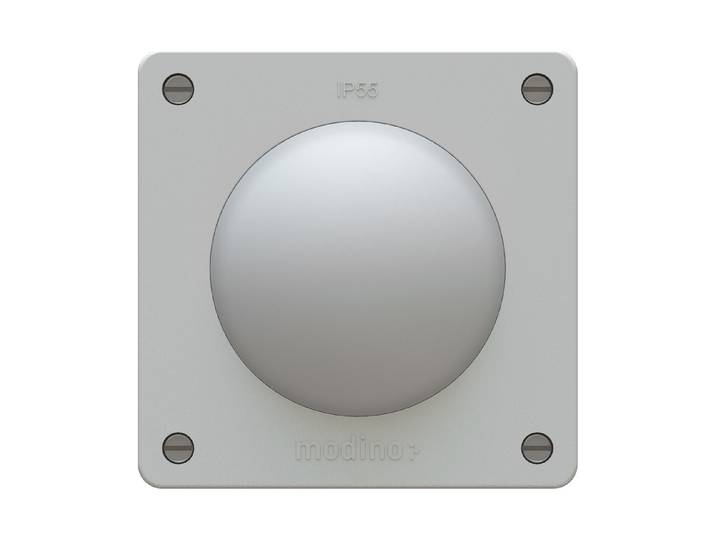 Max Hauri Exo Drucktaster A/R Einsatz +Frontset exo Ip55 lichtgrau