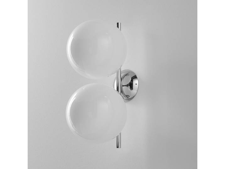 IC C/W1 Double plafonnier/applique murale Chrome - FLOS - Salon / séjour - Design - Verre - Boule