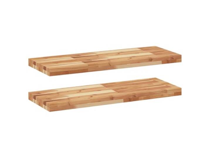 HKTMGDNG Schweberegal 2er Set 100x30x4cm Massivholz Akazie Wandboard Zwei massive Wandboards aus Akazienholz für Wohnzimmer, Küche und Schlafzimmer zur eleganten Präsentation von Dekoration.