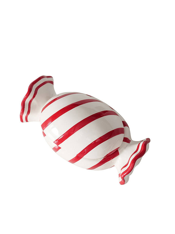 Boltze Vorratsdose "Candie" in Weiß/ Rot - (B)20 x (H)10 x (T)11 cm - onesize