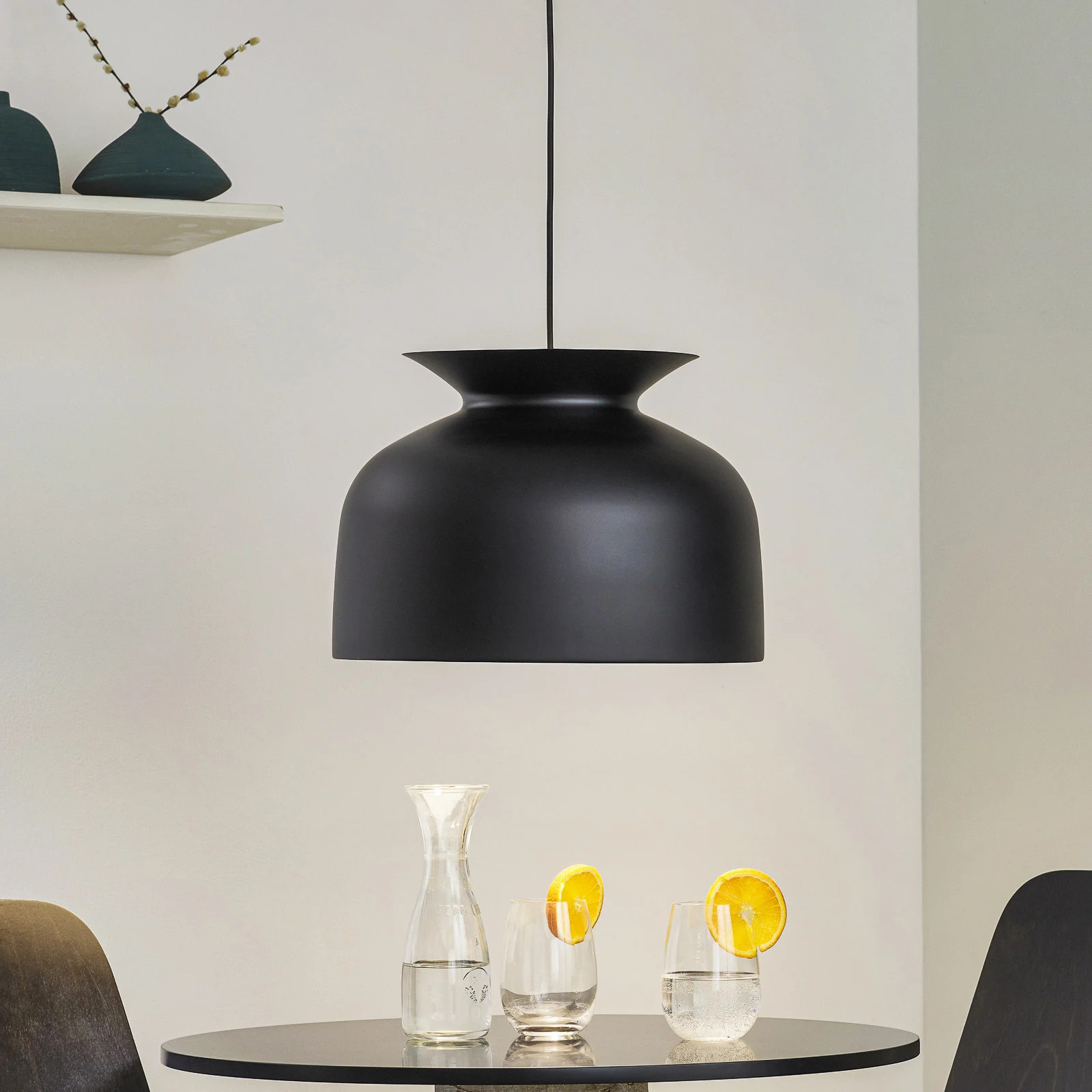 Gubi Ronde Hanglamp Zwart Ø40 cm