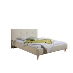 Polsterbett Slade Beige ca. 100x200 cm
