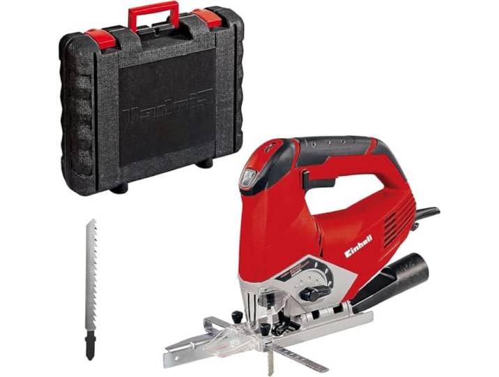 Einhell Scie sauteuse pendulaire TE-JS 100 (750 W\, Variateur électronique\, Semelle inclinable\, Fonction soufflerie\, guide de coupe)
