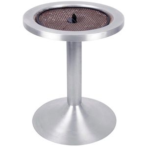 SZ-Metall Aschenbecher 29709, silber, für Outdoor, Standascher aus Aluminium, 45 x 70 cm, 0,5 Liter