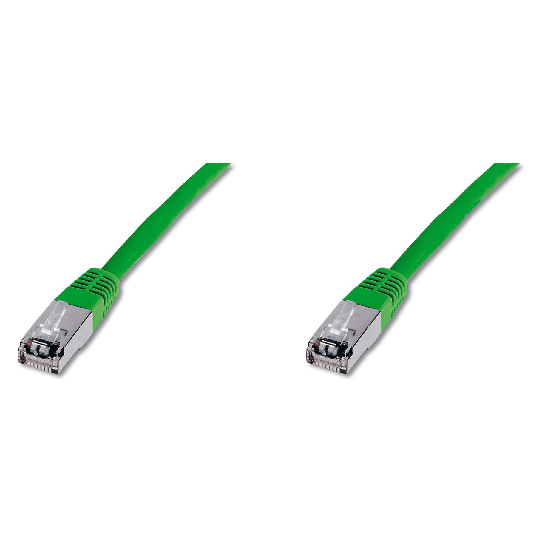 Digitus CAT5e SF-UTP Patchk.,1m, Grün (SF/UTP, CAT5e, 1 m) (DK-1531-010/G)