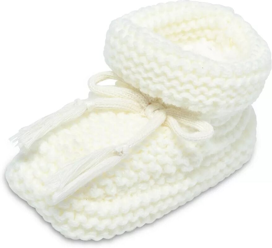 Manor Baby - Hausschuhe, Strickfinkli, 6-12 MONATE, Creme