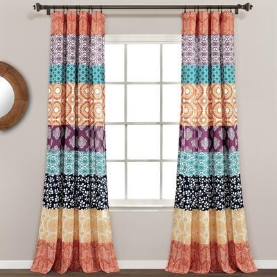 The Curated Nomad La Boheme Striped Window Curtain Panel Pair
