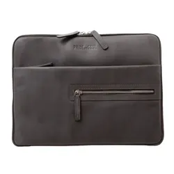 Jüscha Pride and Soul Schreib-Tabletmappe TERRA Nappaleder Schreibmappe Tabletmappe grau 47263