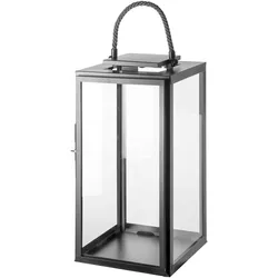 Sevilla moderne Laterne mit Griff 58 cm Schwarz