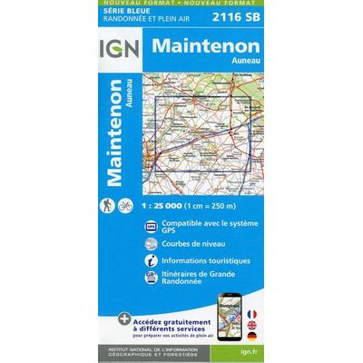 Maintenon.Auneau 1:25 000, Karte von Collectif Ign, IGN Frankreich, 978-2-7585-4610-8